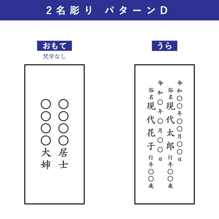 位牌 『 メンヒ 4.5寸 』