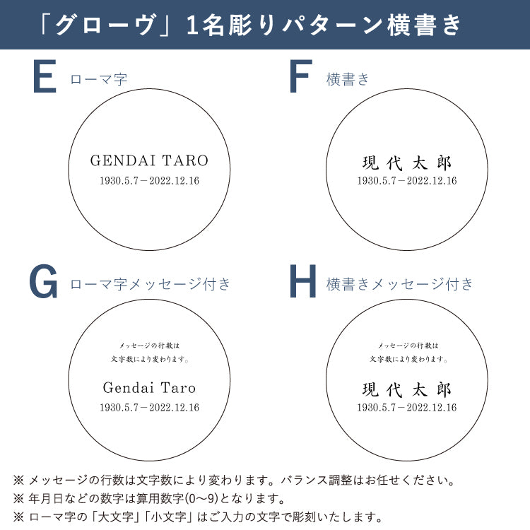位牌 『 グローヴ 』