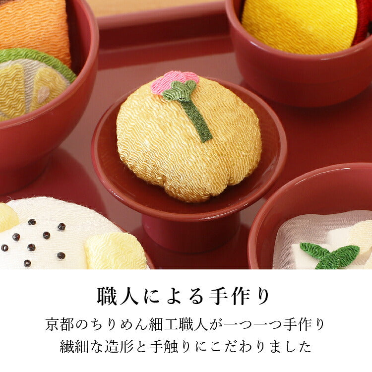 お供え 『 ちりめん飾り お彼岸御膳<秋> 』