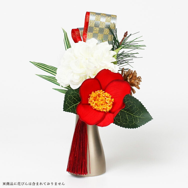 造花・仏花 『 メモリアルフラワー正月花 紅 』