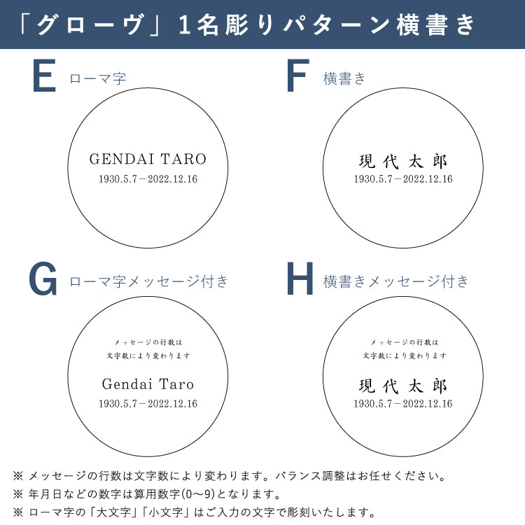 位牌 『 グローヴ 』