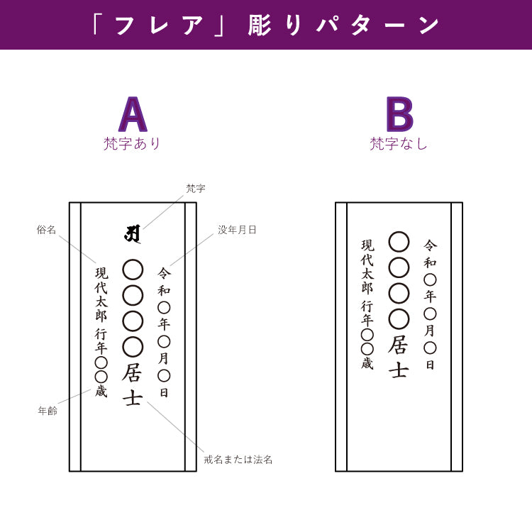 位牌 『 フレア Ｌ 』