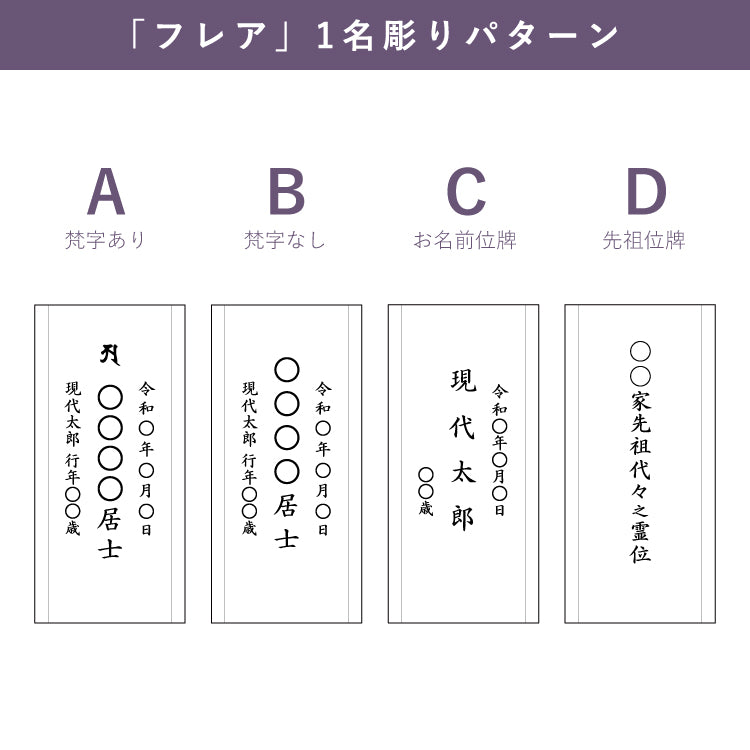 位牌 『 フレア Ｓ 』