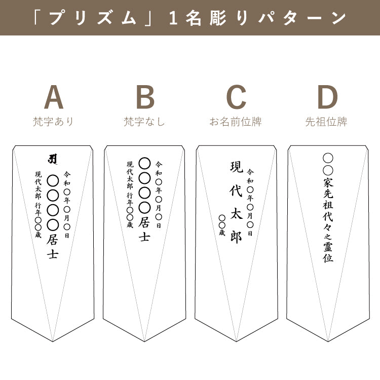 位牌 『 プリズム 』