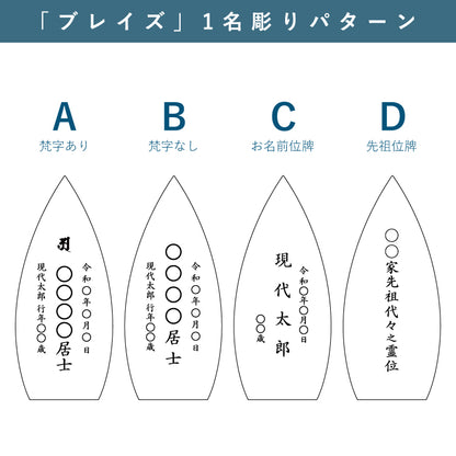位牌 『 ブレイズ 』