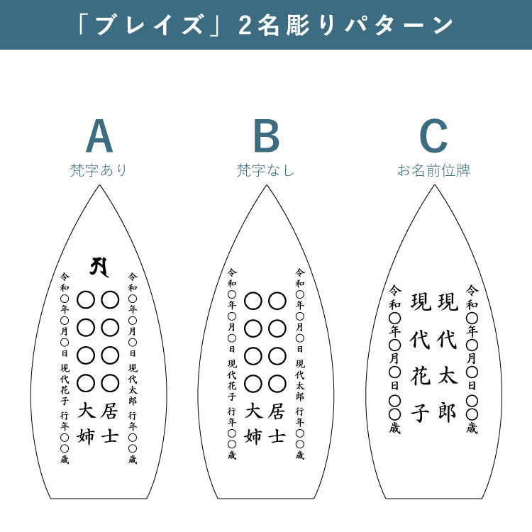 位牌 『 ブレイズ 』