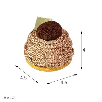 お供え 『 ちりめん飾り　モンブラン　パティスリーメモリア 』