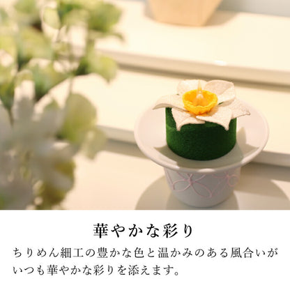 仏具 『 ちりめんキャンドル　Suisen　LED 』