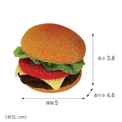 お供え 『 ちりめん飾り　ハンバーガー 』