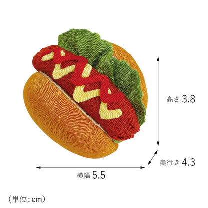 お供え 『 ちりめん飾り　ホットドッグ 』