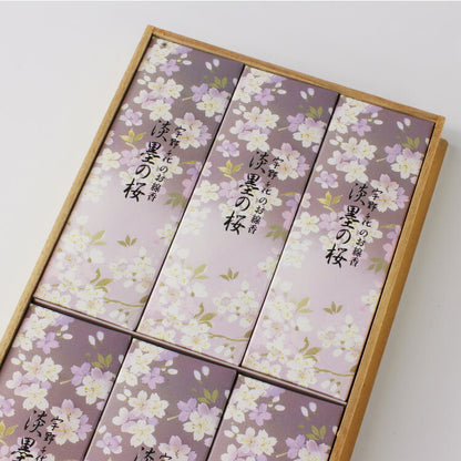 お線香 『 新・淡墨の桜　桐箱サック6入 』