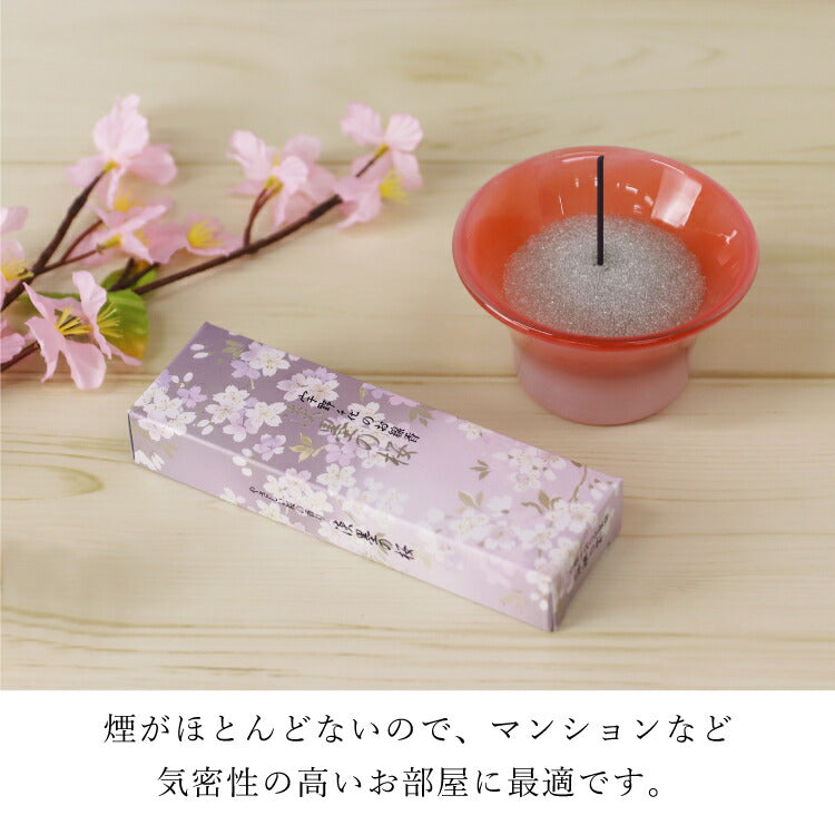 お線香 『 新・淡墨の桜 桐箱浮きローソクセット 』