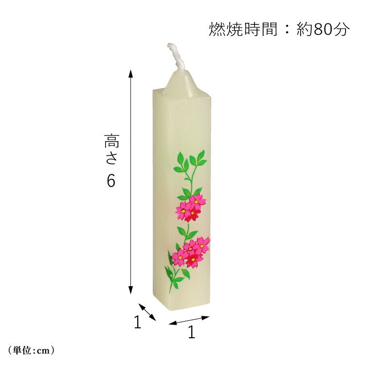 ローソク 『 蜜蝋小 夕映 花アソート 』
