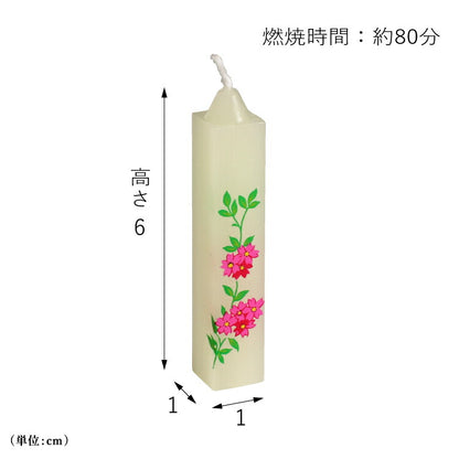 ローソク 『 蜜蝋小 夕映 花アソート 』