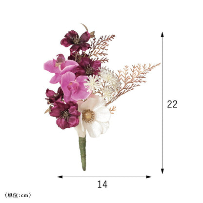 造花・仏花 『 メモリアルフラワーmini パープルダイヤ 』