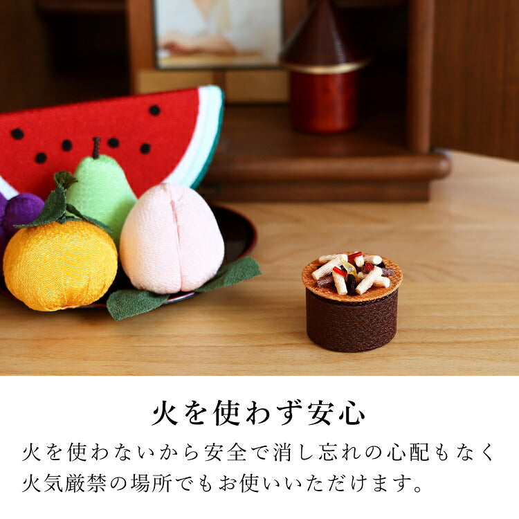 ローソク 『 ちりめんキャンドル おがら灯 』