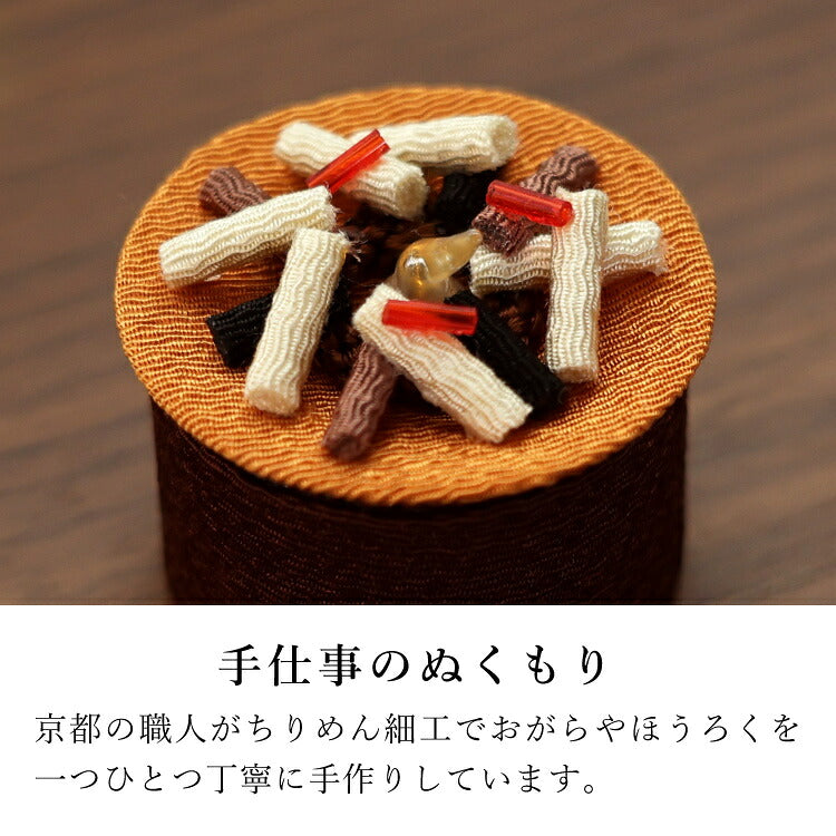 ローソク 『 ちりめんキャンドル おがら灯 』