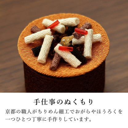 ローソク 『 ちりめんキャンドル おがら灯 』