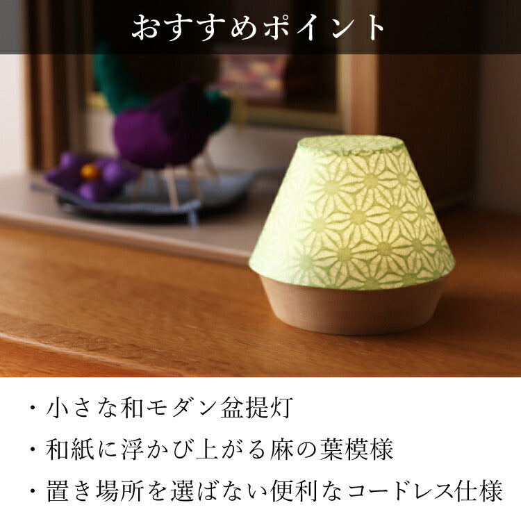 盆提灯・盆ちょうちん 『 エクレレ　グリーン　盆提灯 』