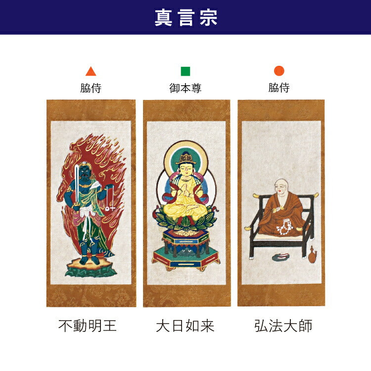 脇侍 仏具 弘法大師 掛け軸 仏壇 掛け軸 台 脇侍 仏壇 掛け軸 仏壇用掛軸